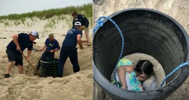 Dlouhé minuty hrůzy na pláži: Dívka (15) si v písku vykopala vlastní "hrob"