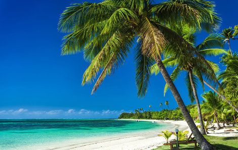 Nádherné pláže na Fidži.