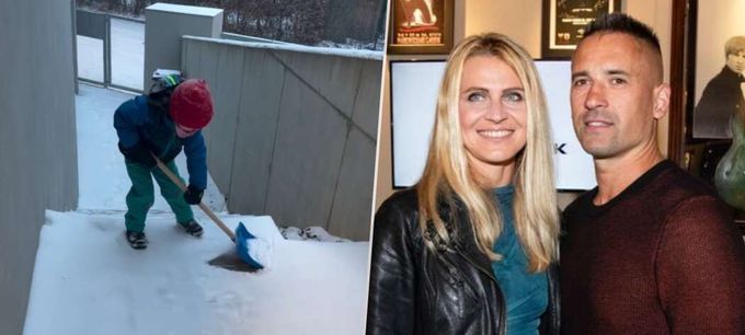 Tenistka Šafářová bere přívaly sněhu s humorem: Zapřáhla syna Tenistka Šafářová bere přívaly sněhu s humorem: Zapřáhla syna