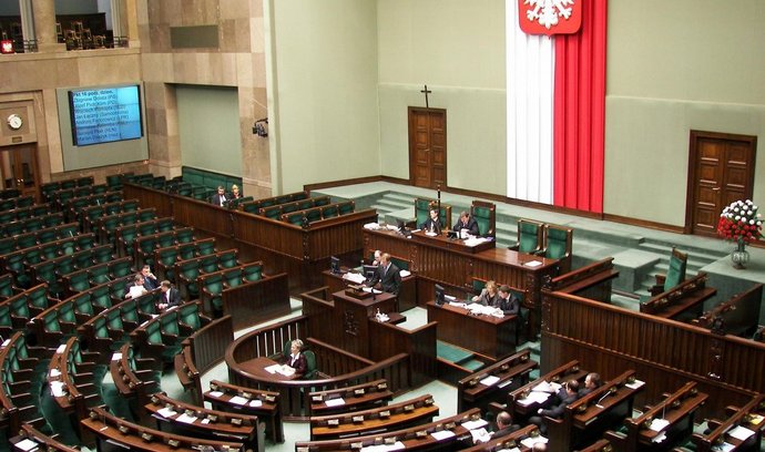 Plenární síň polského sejmu