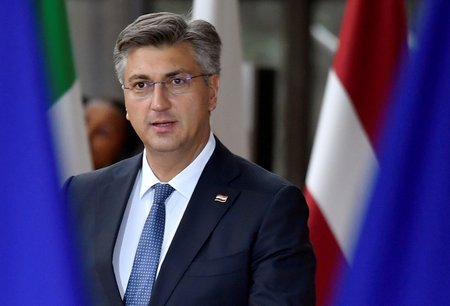 Chorvatský premiér Andrej Plenkovic na summitu EU