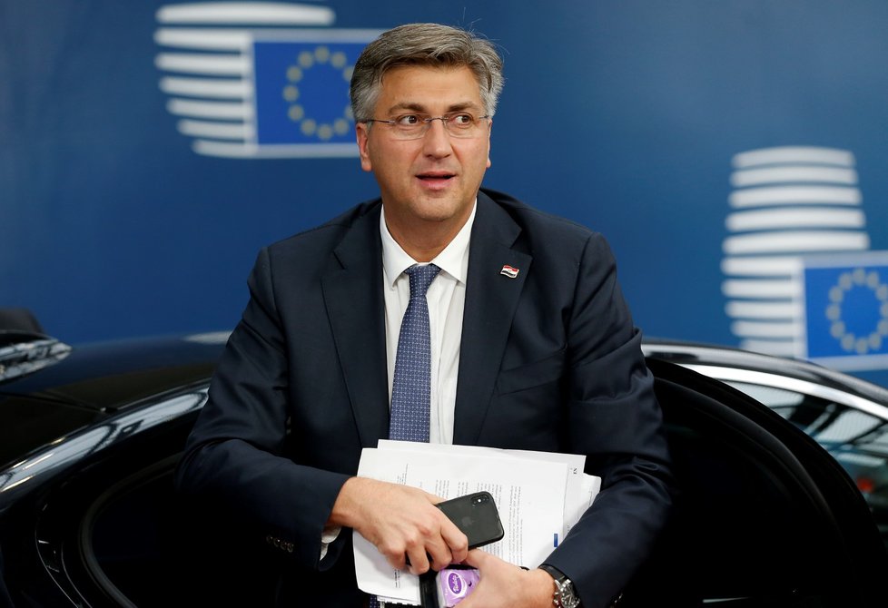 Chorvatský premiér Andrej Plenković na summitu EU