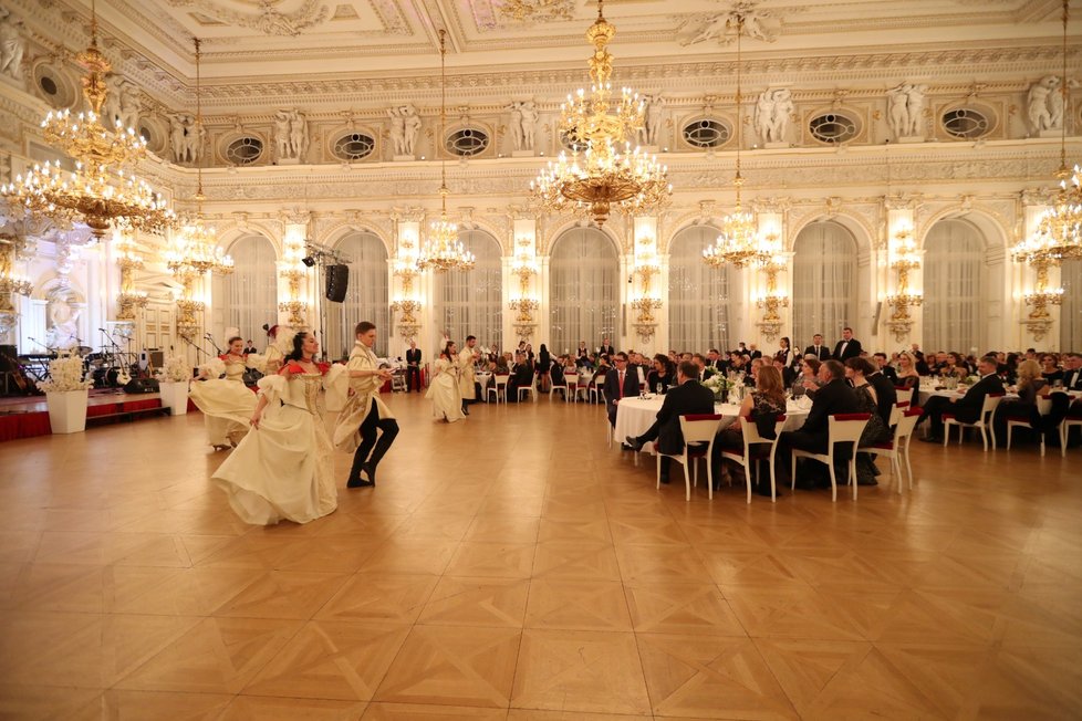 Zahájení pátého prezidentského charitativního plesu na Pražském hradě (10. 01. 2020)