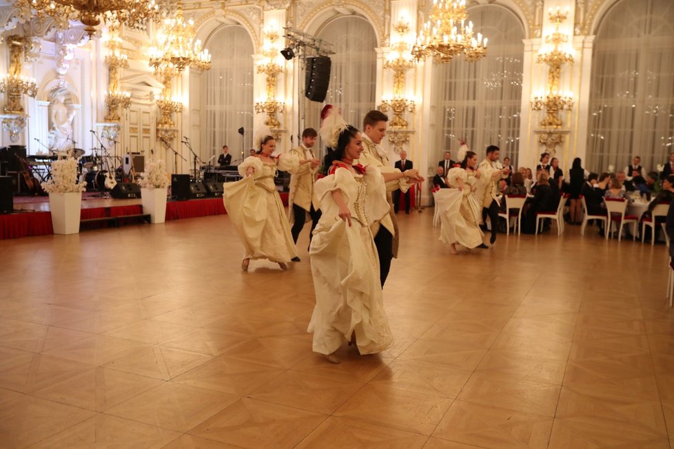 Zahájení pátého prezidentského charitativního plesu na pražském Hradě (10.01.2020)