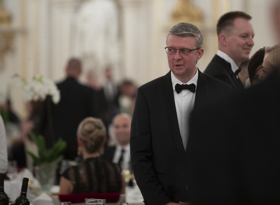 Ples na Hradě: Ministr průmyslu a obchodu Karel Havlíček (za ANO) (10. 1. 2020)