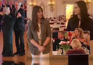 O zákulisí hradního plesu zpovídala manželka hradního kancléře Alex Mynářová dceru prezidentského páru Kateřinu Zemanovou (leden 2020)