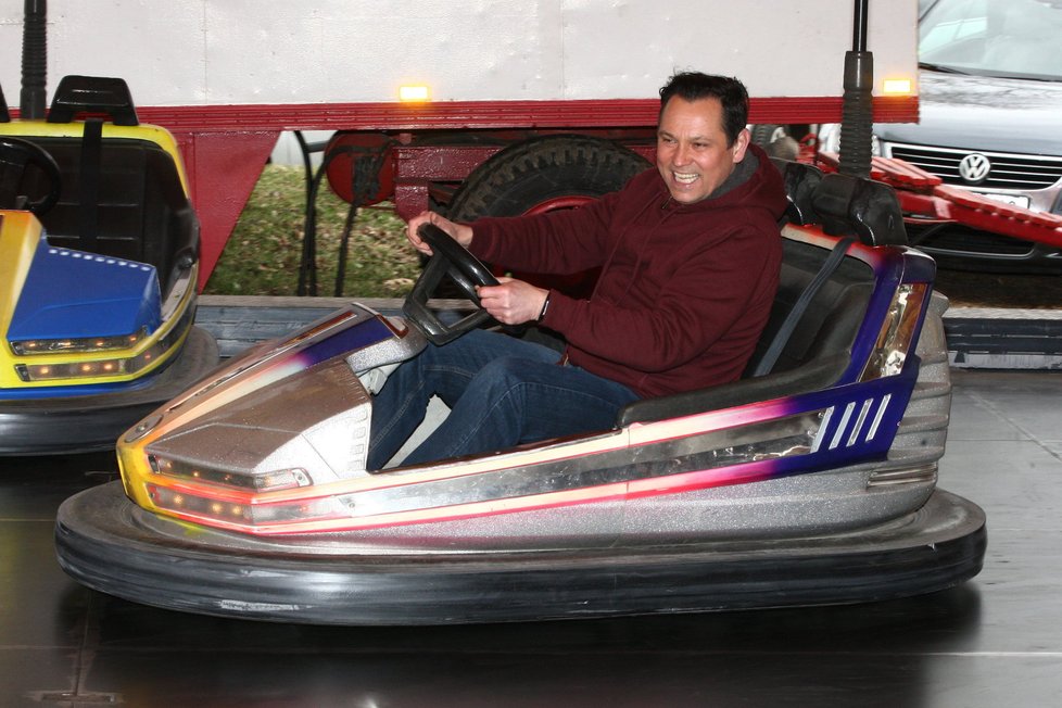 Pavel Vítek se nejvíc vyřádil na autodromu. K jízdě mu totiž pustili jeho největší hity.