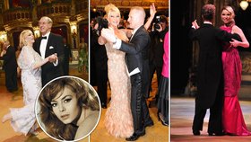 Ples v Opeře: luxusní společenské róby, proudy šampaňského, ladné pohyby na tanečním parketu a červený koberec, po kterém se prošly nejvýznamnější české i světové osobnosti.