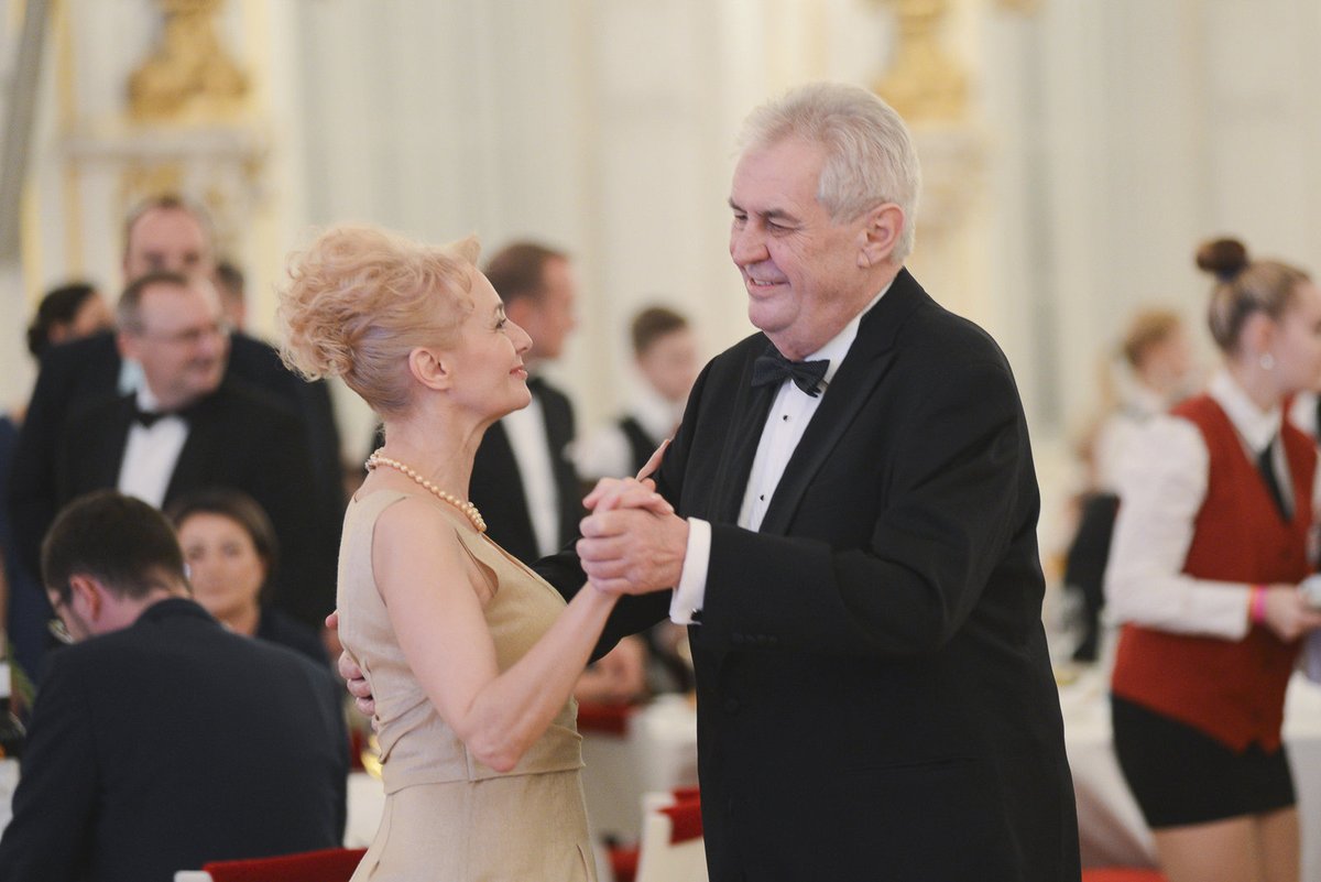 Miloš Zeman a Veronika Žilková.