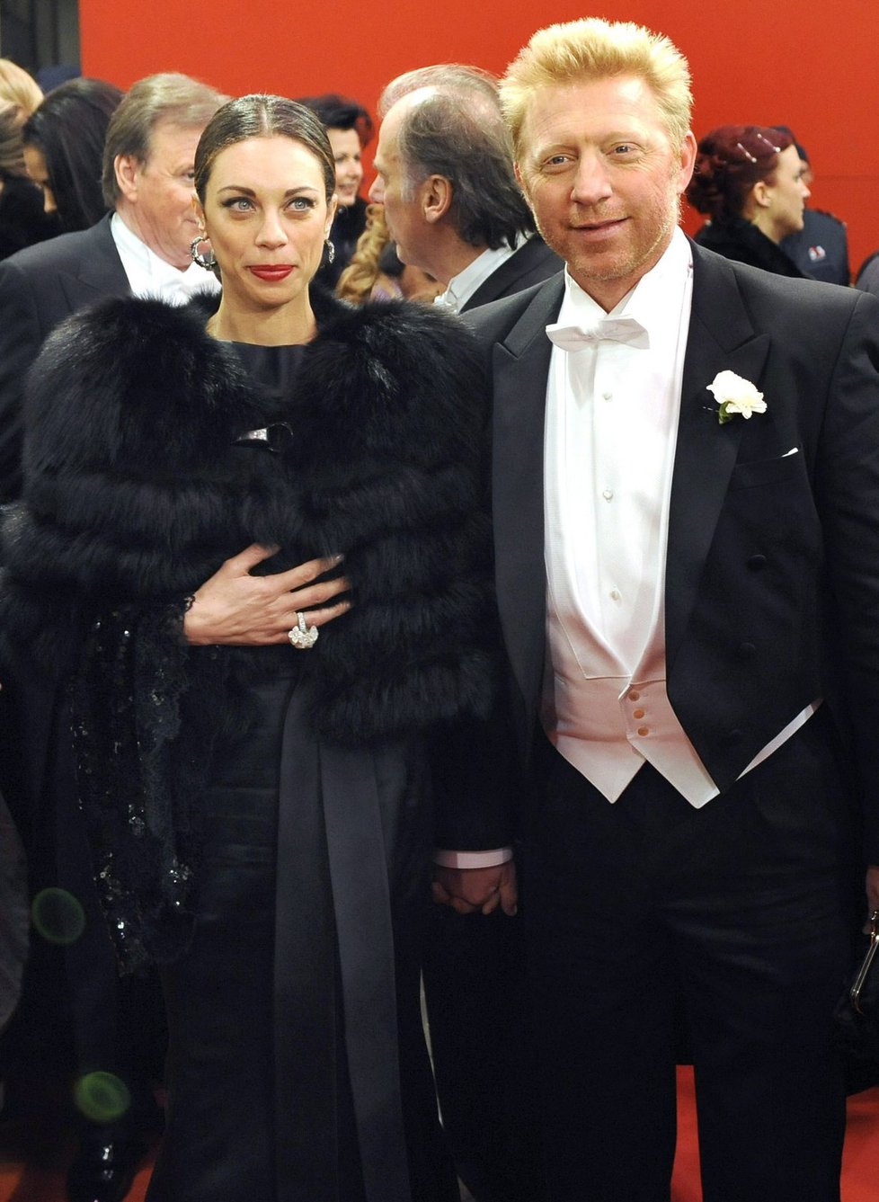 Bývalý německý tenista Boris Becker s manželkou Lilly