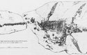Původní litografie prvního objeveného plesiosaura Plesiosaurus dolichodeirus. Tuto kostru objevila slavná sběratelka zkamenělin Mary Anningová. Obrázek je z roku 1823 a vyšel ve zprávě Londýnské geologické společnosti