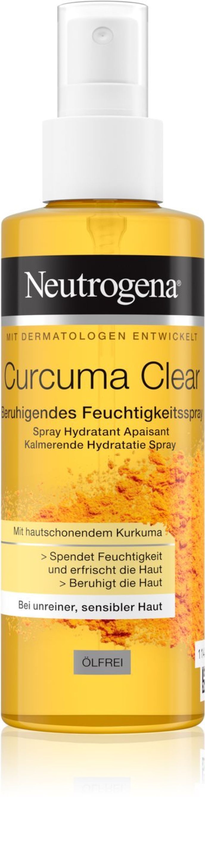 Osvěžující mlha na obličej Curcuma Clear, Neutrogena, 210 Kč Osvěžující mlha na obličej Curcuma Clear, Neutrogena, 210 Kč