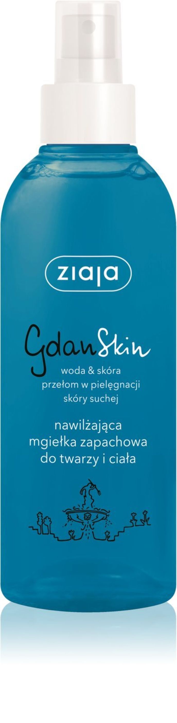 Hydratační mlha na obličej Gdan Skin, Ziaja, 100 Kč