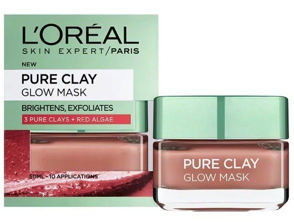 Rozjasňující maska Pure Clay Glow, L´Oréal Paris, 299 Kč.