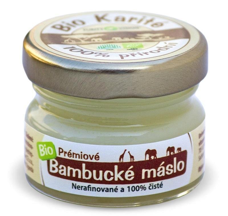 Bio bambucké máslo Purity Vision, 79 Kč (20 ml). Koupíte na www.organictime.cz.