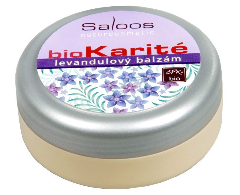 Balzám Bio karité levandulový, Saloos, 146 Kč (50 ml). Koupíte na www.biooo.cz.