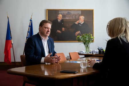 Vedoucí Kanceláře Poslanecké sněmovny Martin Plíšek během rozhovoru pro Blesk Zprávy (21.3.2023)