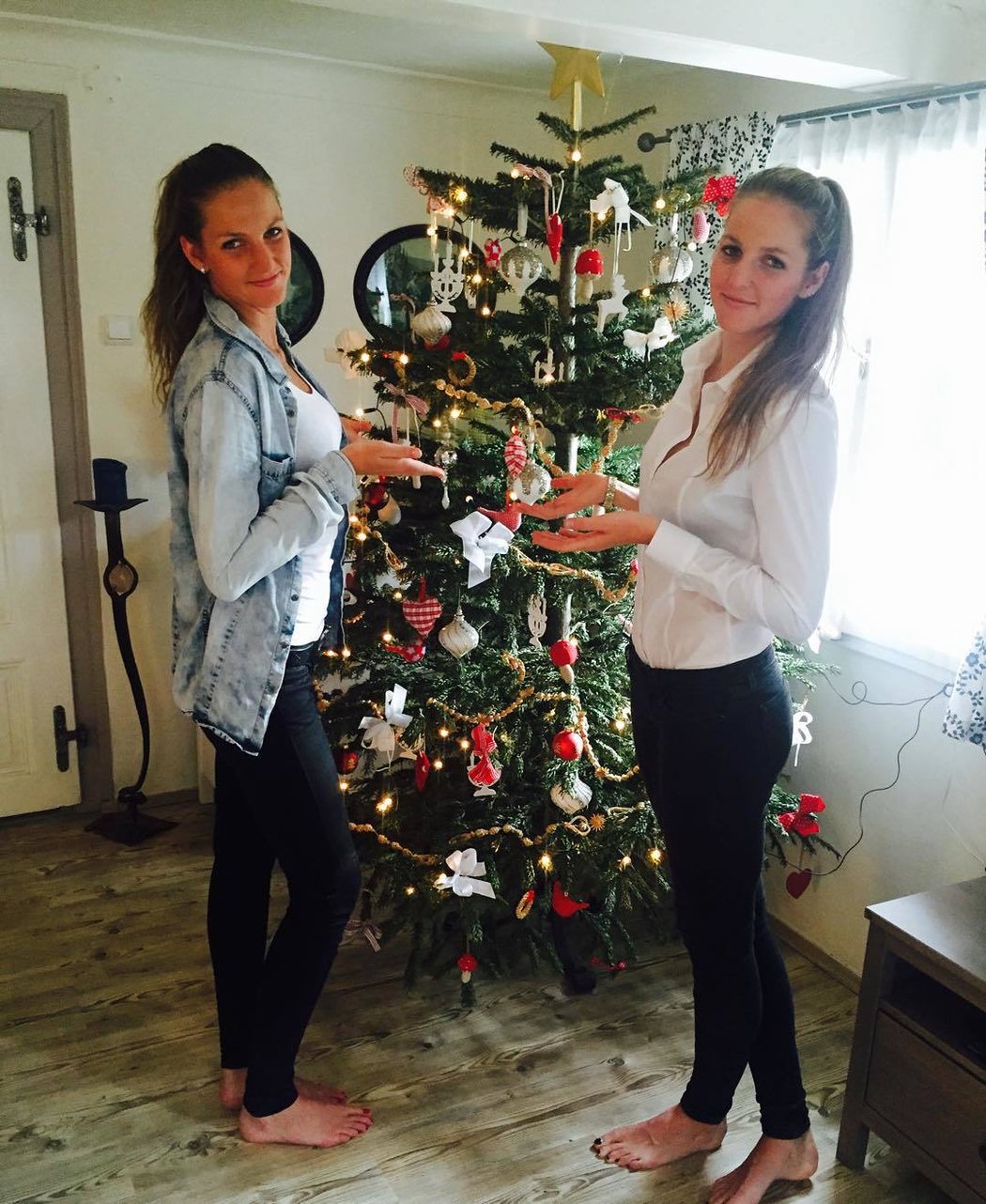 Karolína Plíšková se sestrou Kristýnou nedají na vánoční atmosféru dopustit