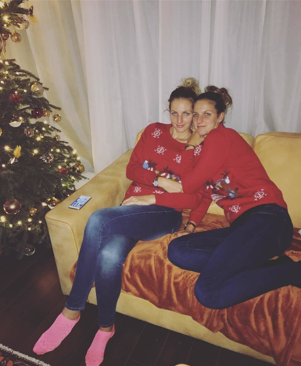 Karolína Plíšková se sestrou Kristýnou nedají na vánoční atmosféru dopustit