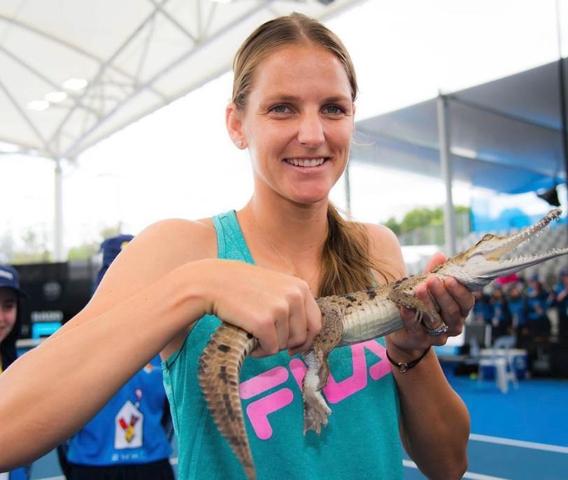 Úsměv, prosím! Karolína Plíšková se ukázala jako obstojný herpetolog