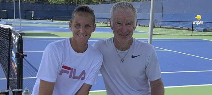 Karolína Plíšková si před US Open zatrénovala s legendou a nynějším komentátorem Johnem McEnroem!