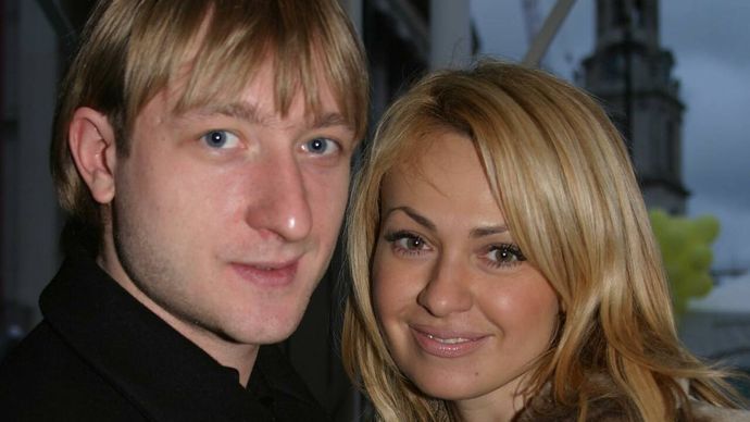 Pljuščenko se svou ženou Janou Rudkovskou