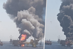 Při nedělním požáru na ropné plošině v Mexickém zálivu zemřelo nejméně pět lidí.