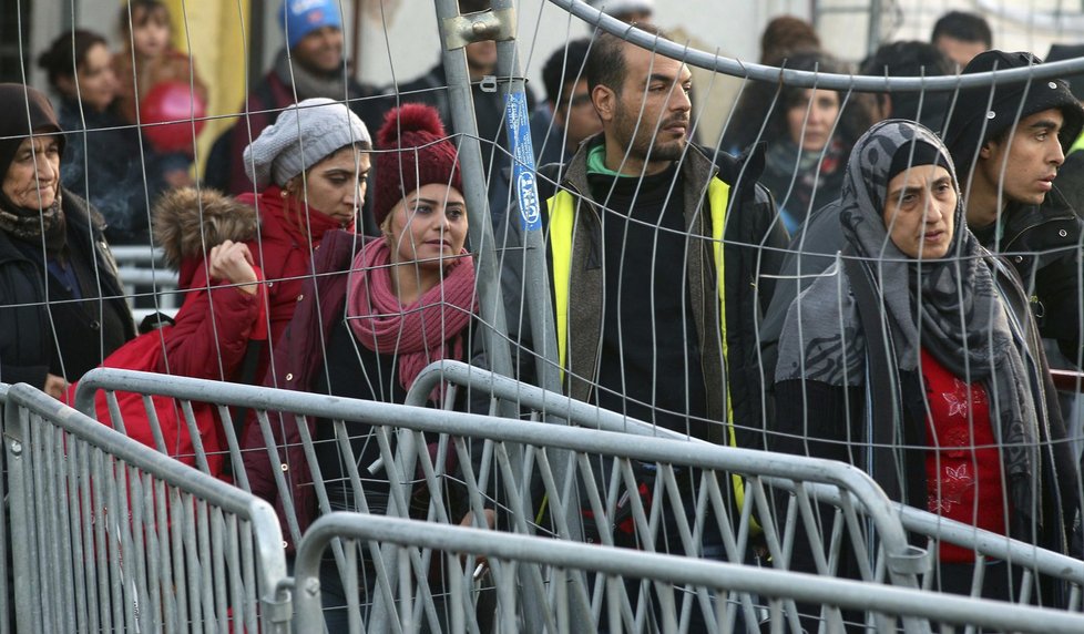 Uprchlíci na rakousko-slovinské hranici