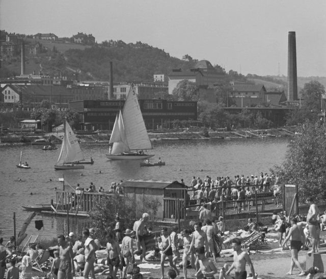 Žluté lázně, rok 1954.