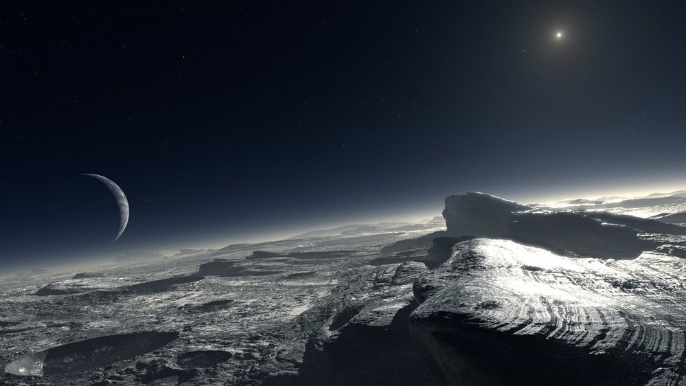 Takhle by to mohlo vypadat na povrchu Pluta