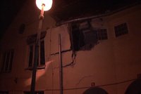 Výbuch plynu v domě v Přerově zranil dva lidi