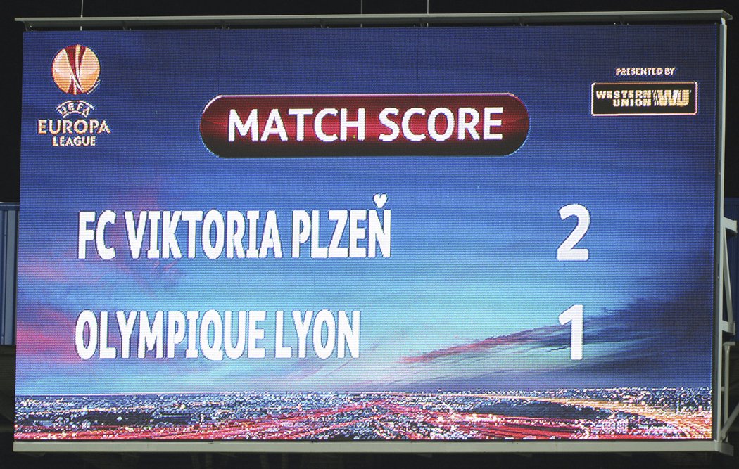 Viktoria Plzeň - Lyon 2:1.