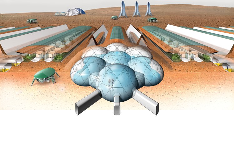 Skleník na Marsu: Nafukovací budou také obytné a propojovací moduly