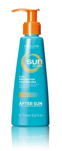 Oriflame, rehydratační zklidňující mléko po opalování After Sun, 199 Kč, koupíte na www.oriflame.cz