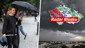 O víkendu hrozí bouřky a přeháňky. Teploty porostou k 27 °C, sledujte radar Blesku 