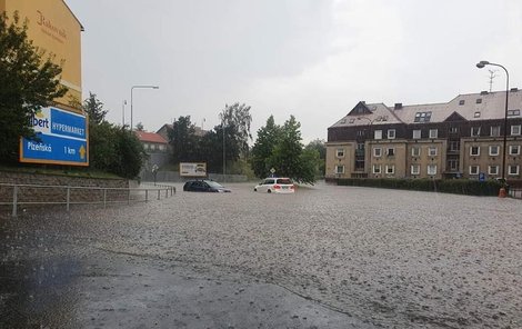 Rakovník po průtrži mračen. (19.7.2020)