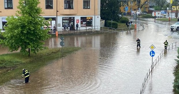 Rakovník po průtrži mračen. (19.7.2020)