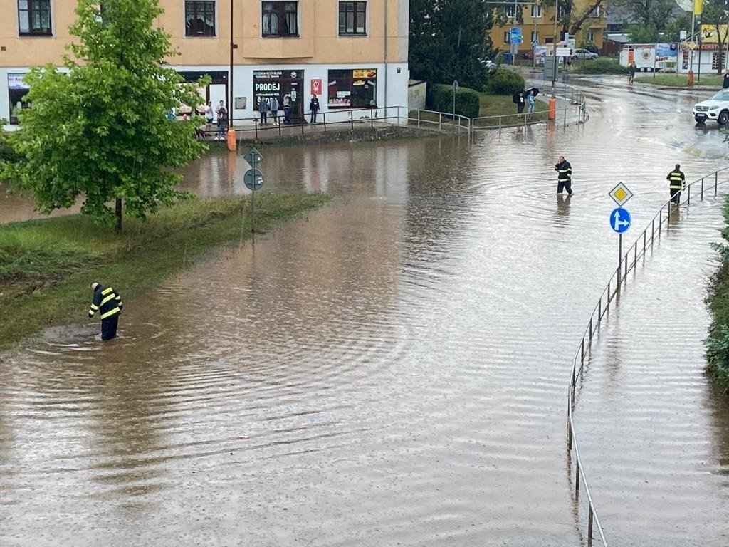 Rakovník po průtrži mračen. (19.7.2020)