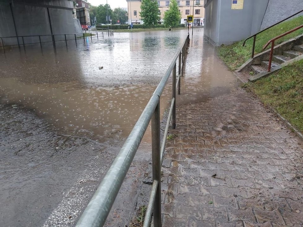 Rakovník po průtrži mračen. (19.7.2020)