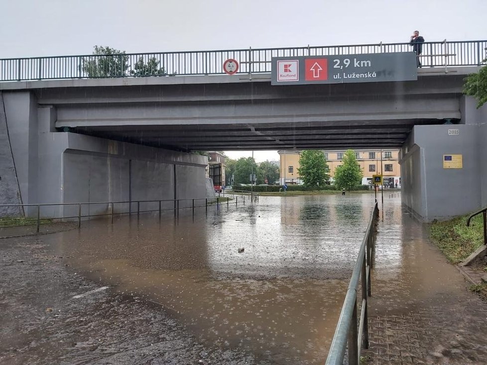 Rakovník po průtrži mračen. (19.7.2020)