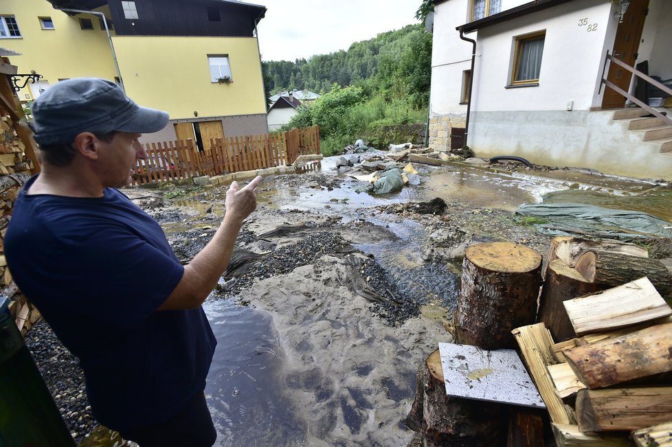 Následky záplav v Ústeckém kraji (18.7.2021)