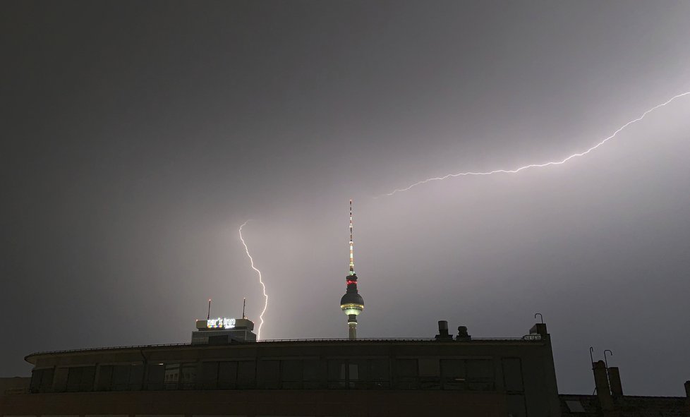 Bouřky v Německu: Berlín (10.6.2019)