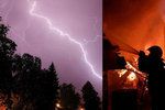 Horké počasí přineslo do Česka i riziko silných bouřek a dalších požárů.