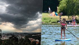 V Česku opět budou tropy, hrozí však bouřky.