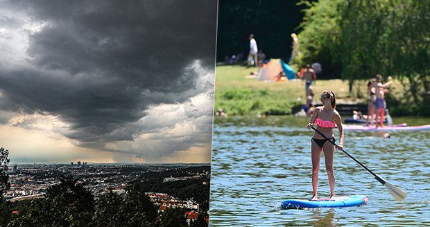 Do Česka se vrací tropy, bude až 33 °C. Hrozí i silné bouřky, sledujte radar