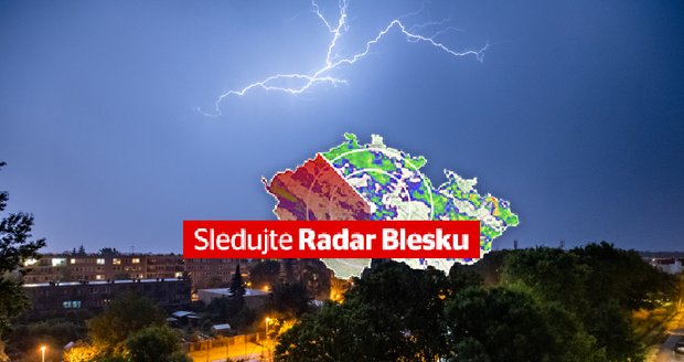 Na Česko se zase ženou silné bouřky. Pozor také na přívalové deště a vítr. Sledujte radar Blesku