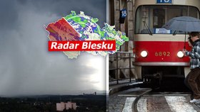 Předpověď počasí: Hrozí opět déšť i bouřky. Sledujte radar Blesku.