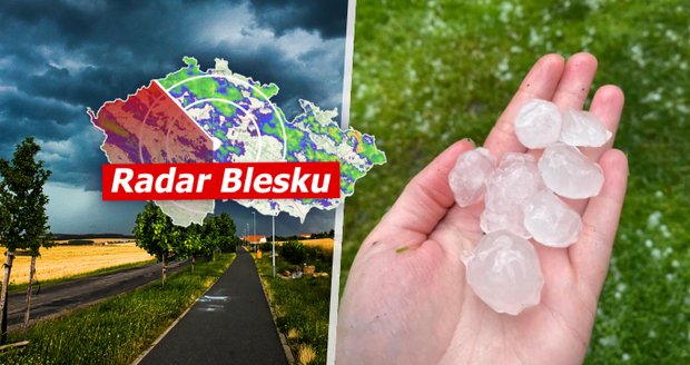 Na Česko udeřily silné bouřky.