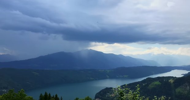 bouřkový mrak Švýcarsko
