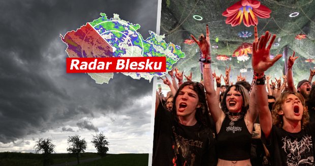 Meteorologové rozšířili výstrahu, silné bouřky mohou zasáhnout i Rock for People.